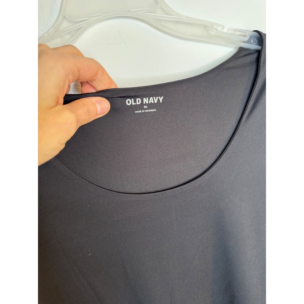 C13 NWT Old Navy Long-Sleeve Double-Layer Sculpting Bodysuit‎ Scoop Neck - Picture 5 of 7